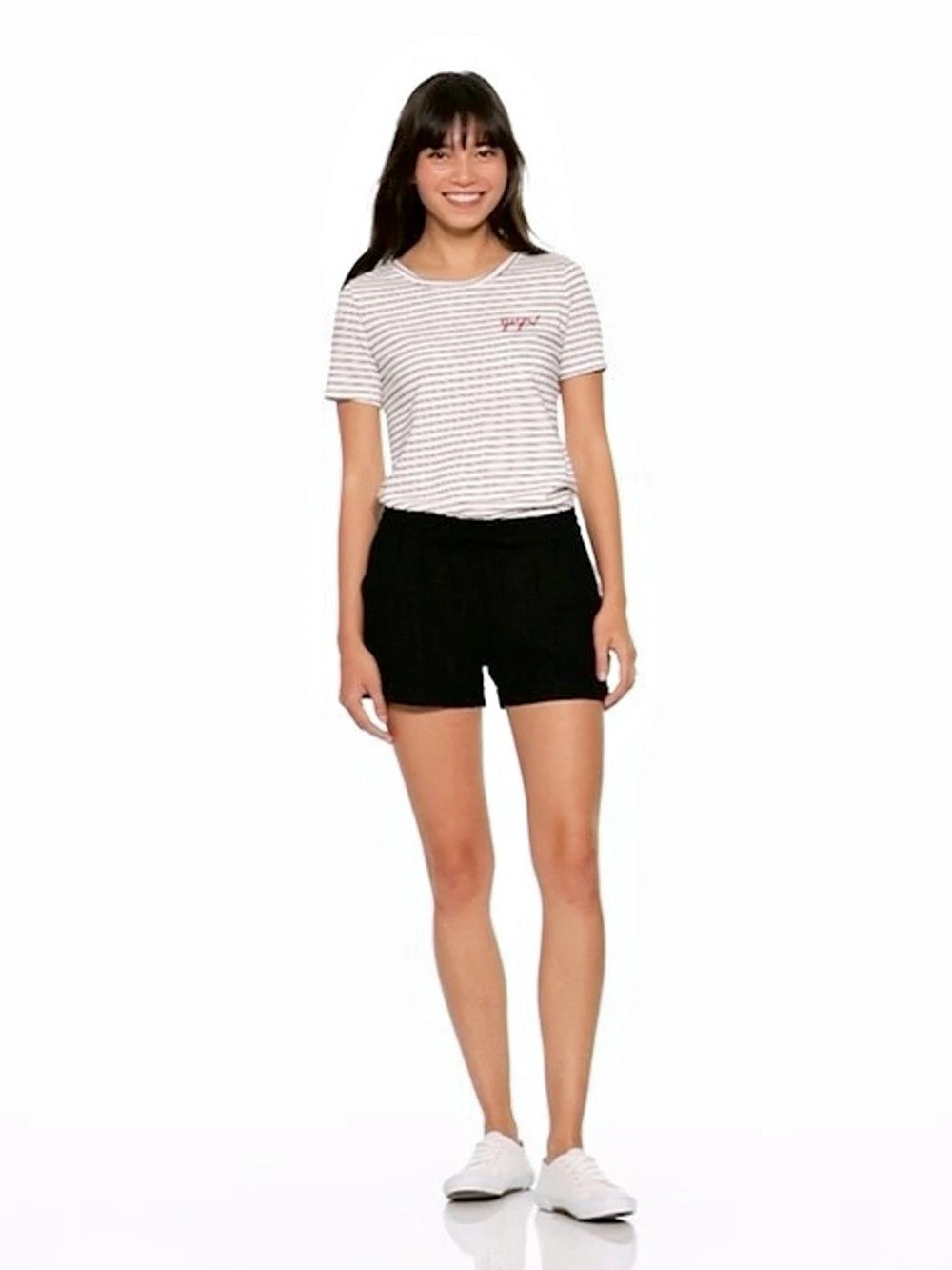 NWT Old Navy Mid-Rise Linen Blend Shorts~Black